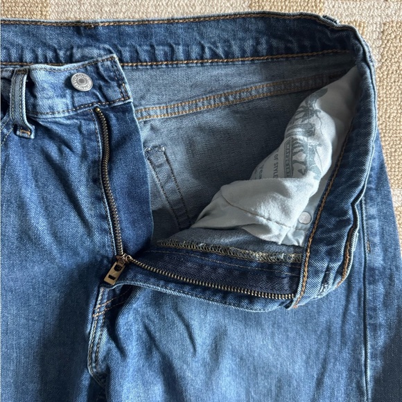 Levi’s 505 Regular Fit Straight Leg Blue Denim Jeans Medium Wash Size 34x32 - Picture 7 of 8
